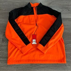 SHORT PART 4 MARTIN Vibrant neon Orange and Black Performance Jacket